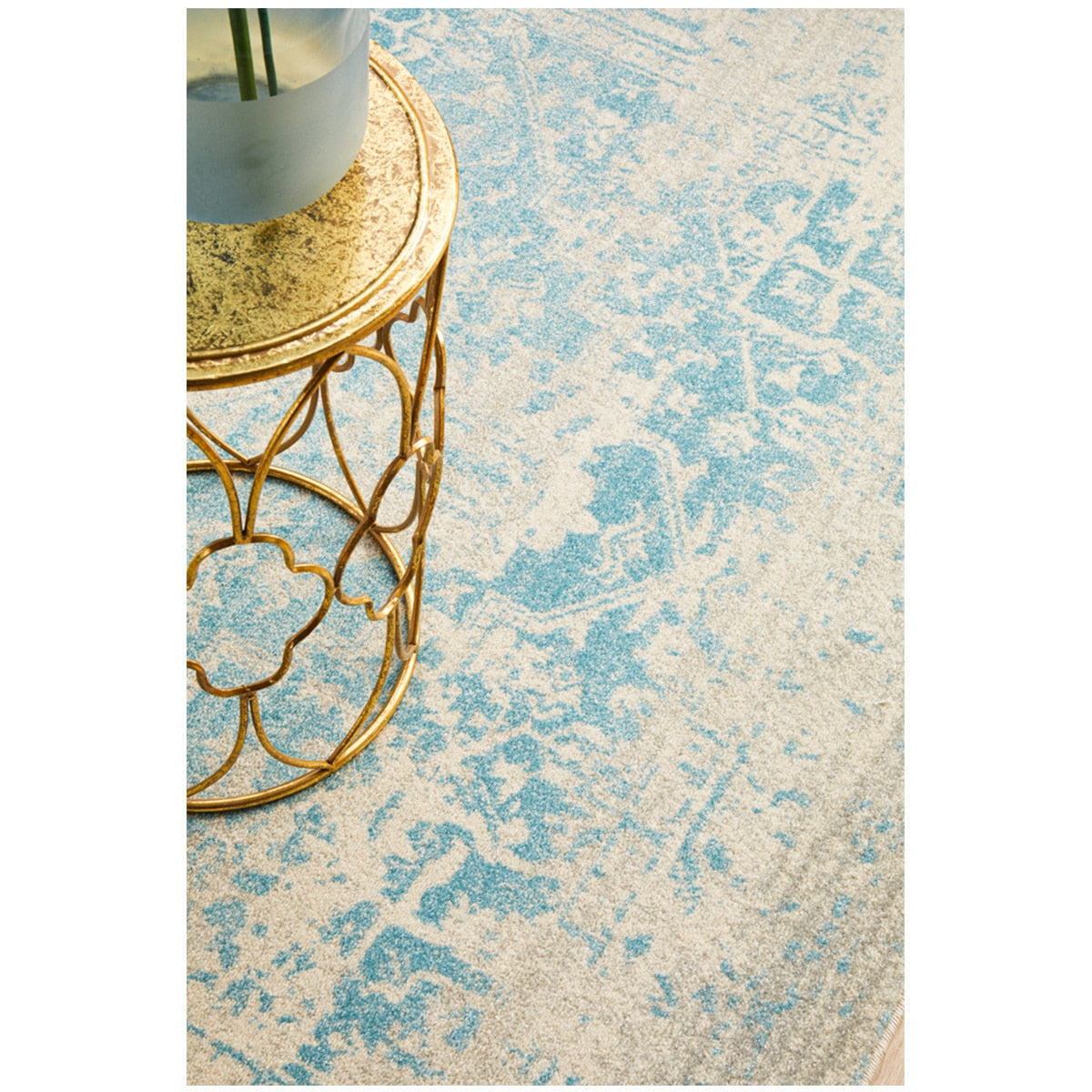 Rug Culture Evoke 253 White/Blue Indoor Rug 290 x 200cm - SuperSaverAU - view 6
