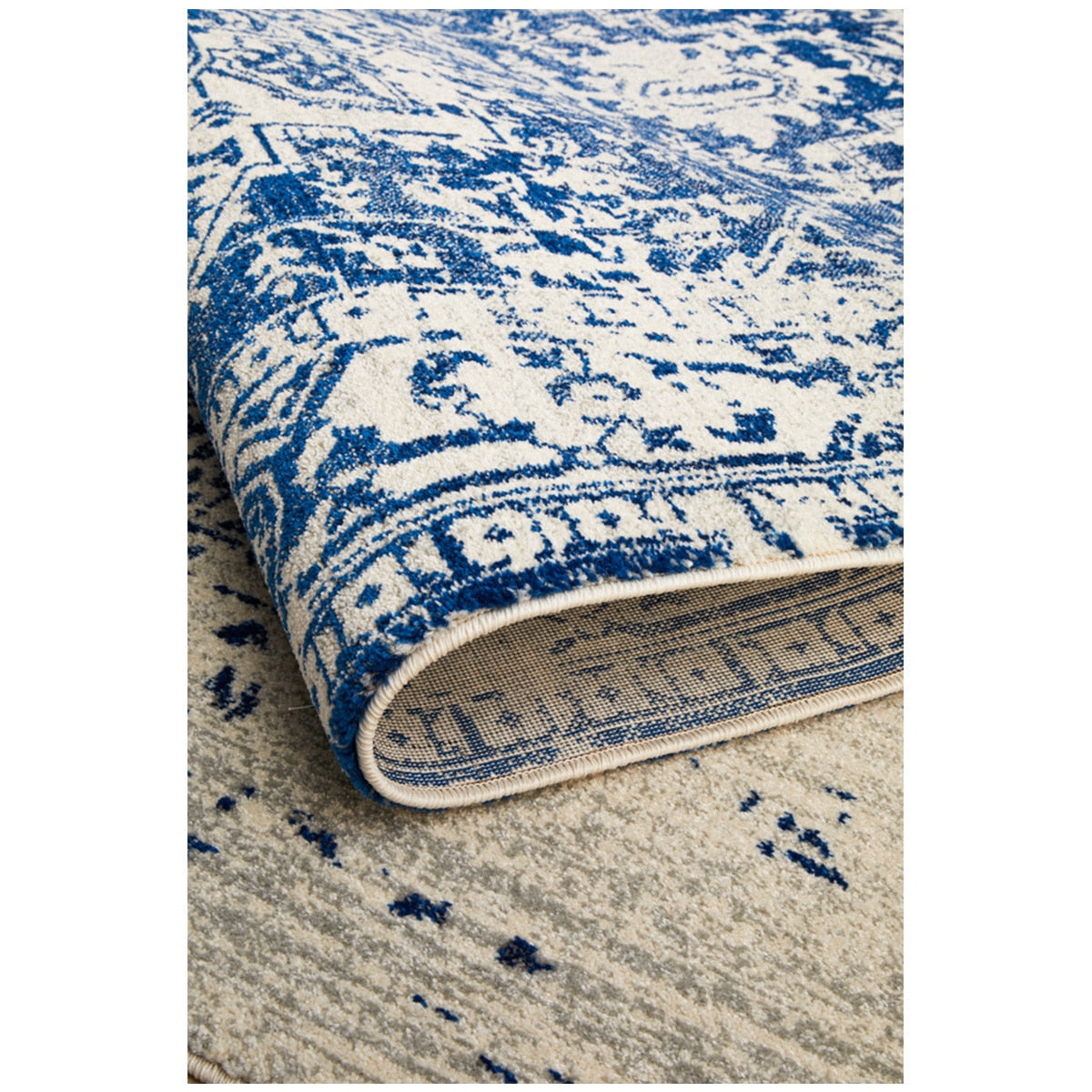 Rug Culture Evoke 253 White/Navy Indoor Rug 400 X 300cm - SuperSaverAU - view 5