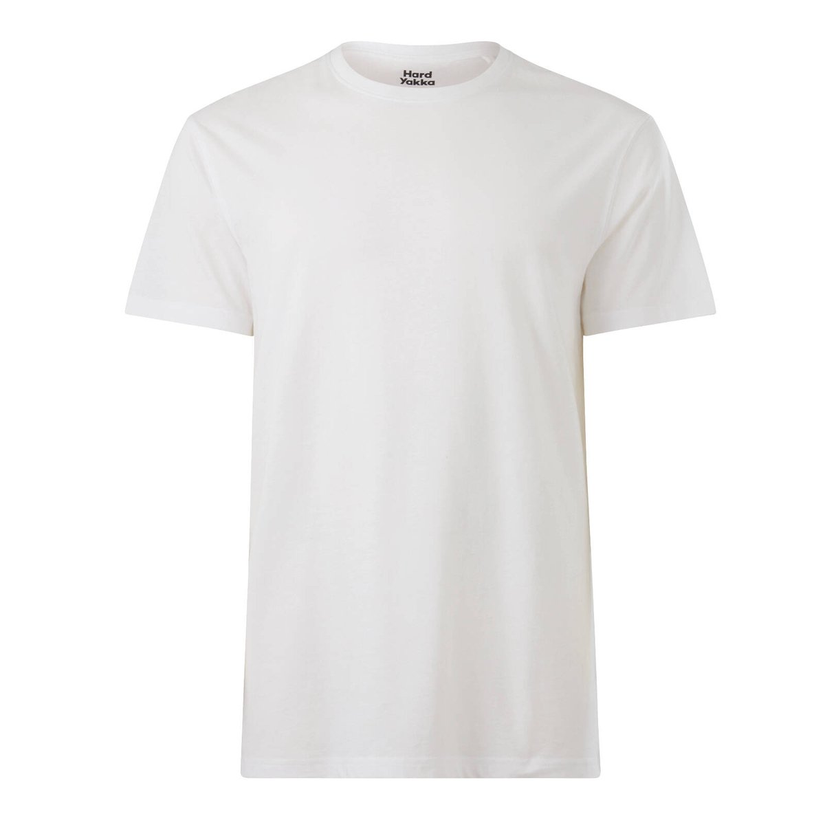 Hard Yakka Core Tee Bundle 2 Pack Size M - White Charcoal - 100% Cotton - Breathable - SuperSaverAU - view 2