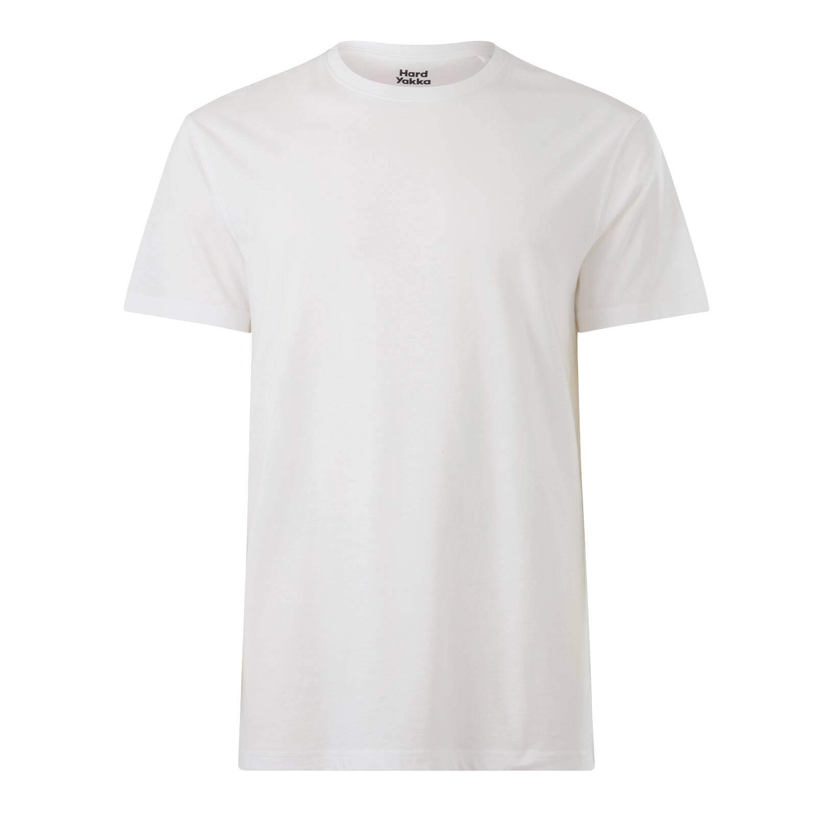 Hard Yakka White & Charcoal Core Tee 2 Pack, Australian Cotton 160gsm, Men's Size M