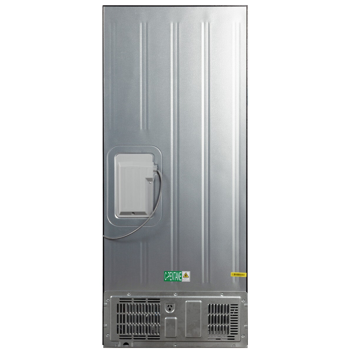 CHiQ 396L bottom mount fridge - black finish, humidity control crispers, 6 star rating - CBM395NBS6E