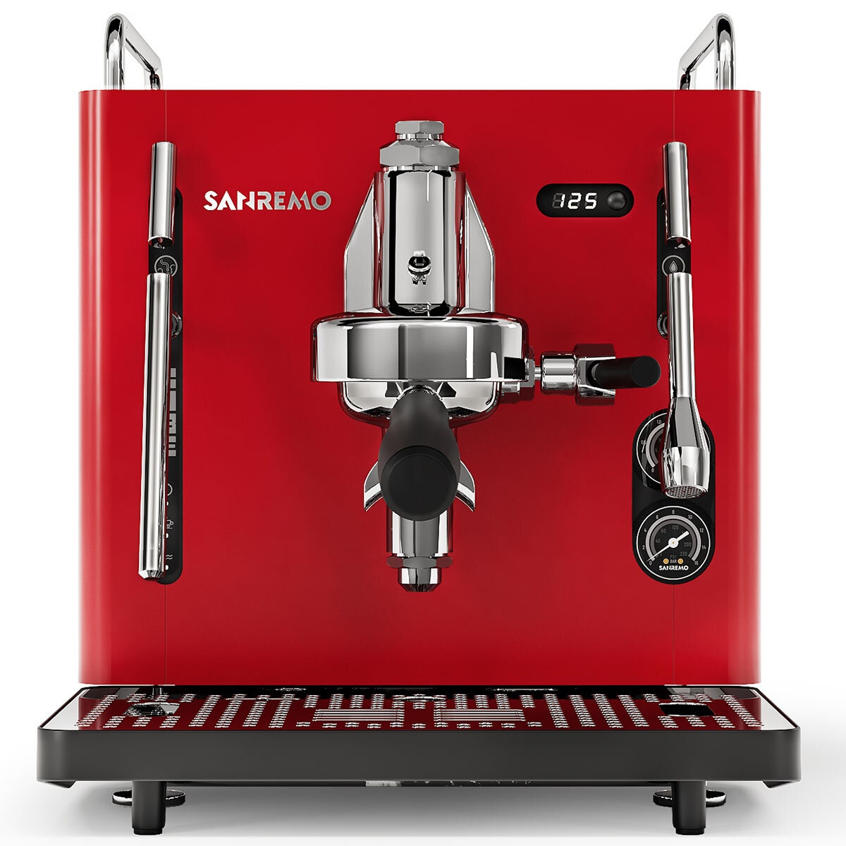 Sanremo Absolute Cube Manual Coffee Machine - E61 Group, 1.8L Tank, Red Finish - SRPCB13A716L03
