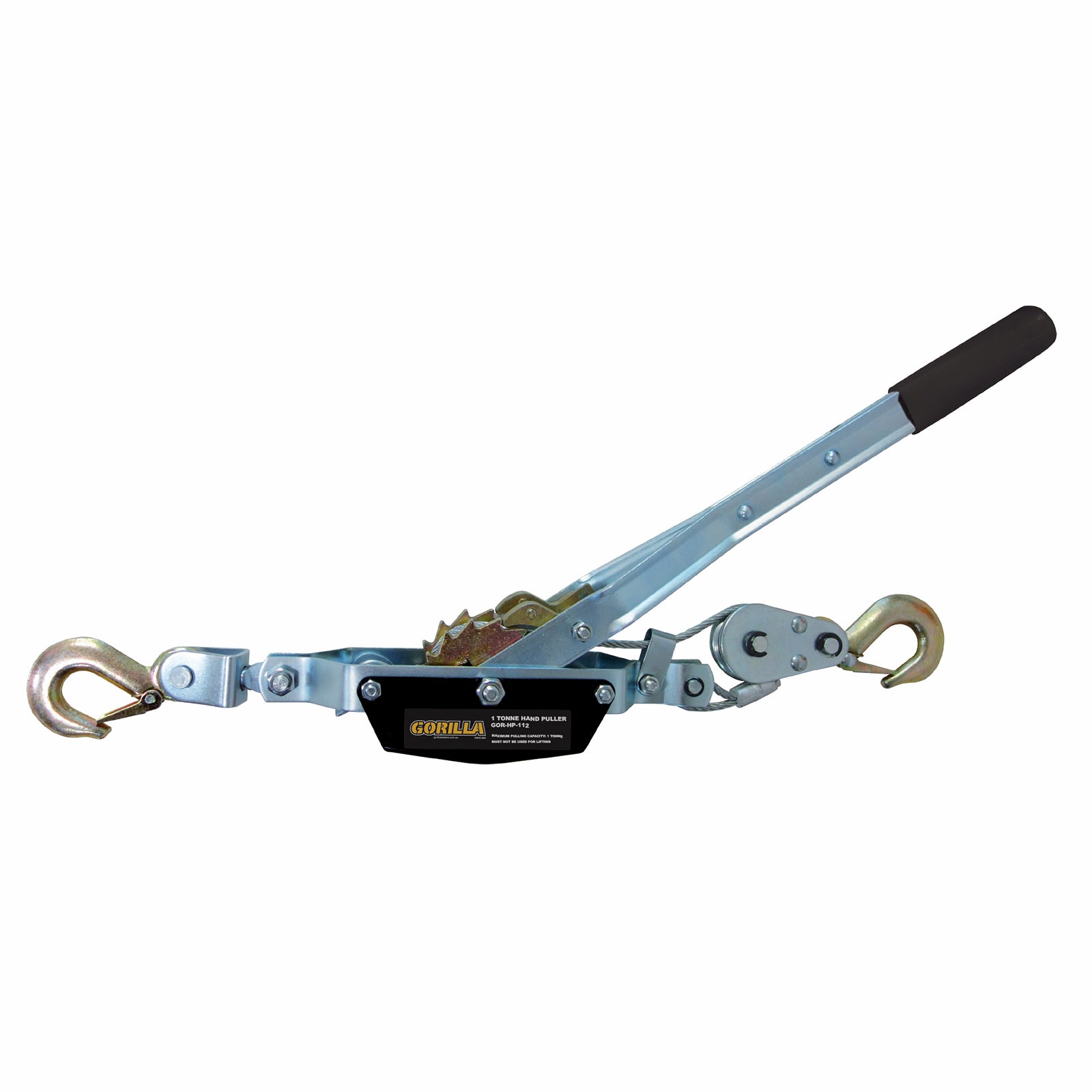 Gorilla 1000kg Hand Puller Winch, Steel