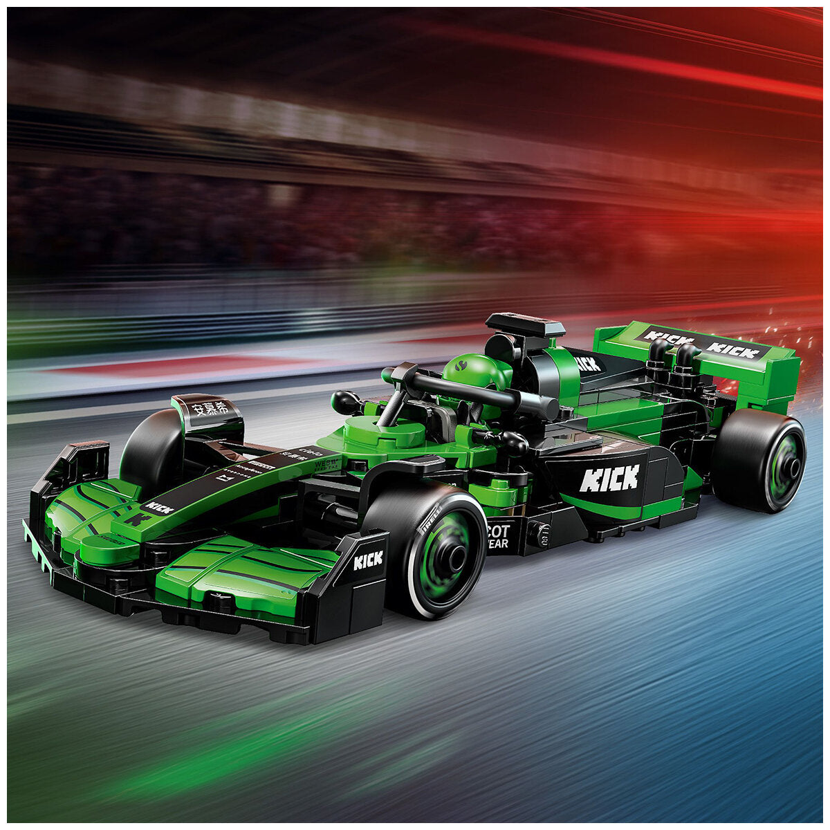 LEGO Speed Champions KICK Sauber F1 Team C44 Race Car 77247 - SuperSaverAU - view 8
