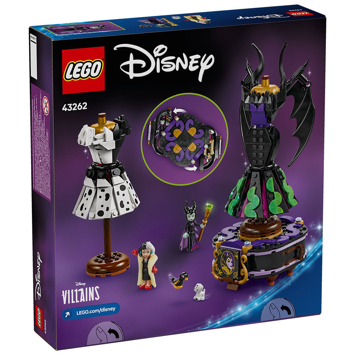 LEGO Disney Villains Maleficent’s and Cruella De Vil’s Dresses 43262 - SuperSaverAU - view 7