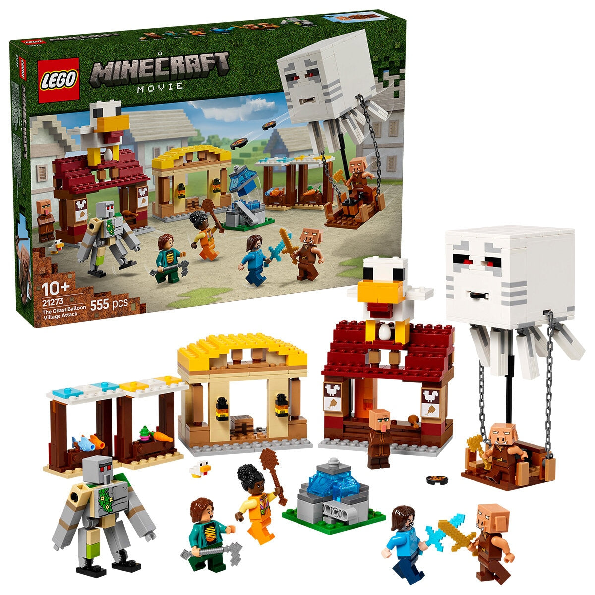 LEGO Minecraft The Ghast Balloon Village Attack 21273