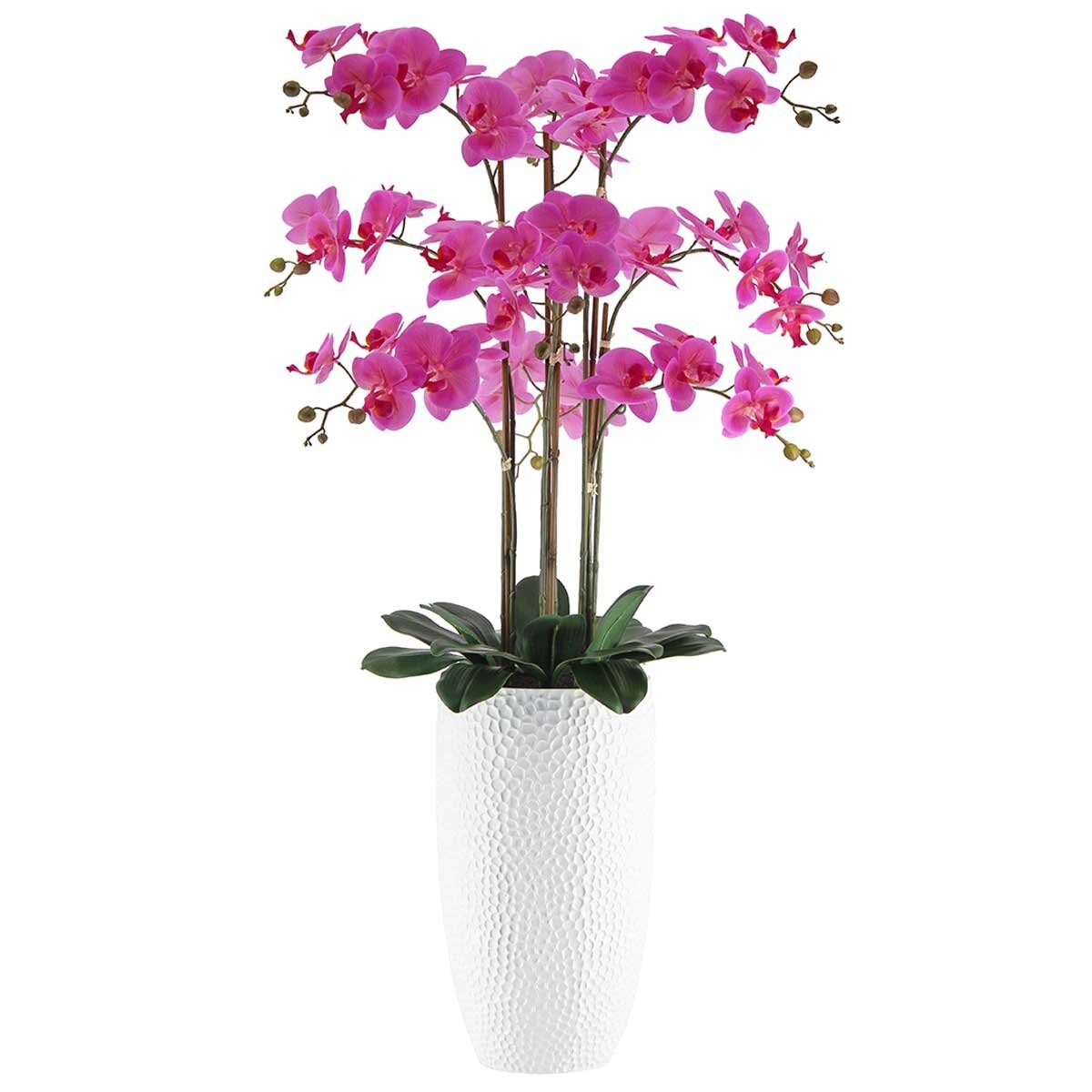 CG Hunter 1.2M Pink Artificial Phalaenopsis Orchid Arrangement - Modern Planter, Indoor Use - SuperSaverAU - view 2
