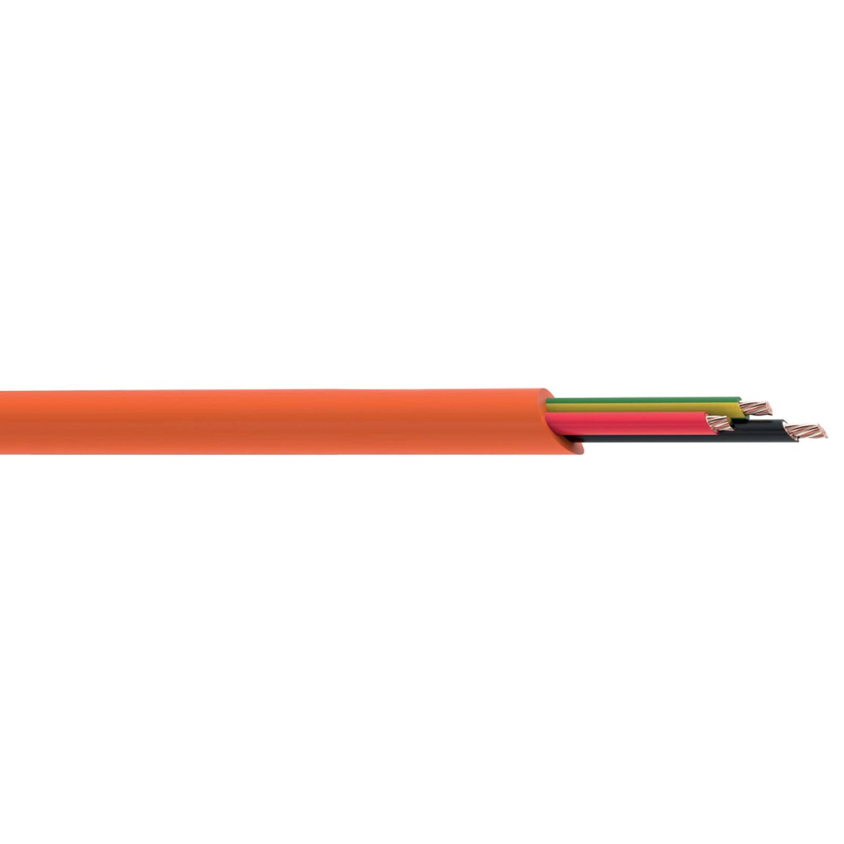 Deta 20m 450/750V V90 2.5mm 2-Core+E 1-Phase Cable, Orange