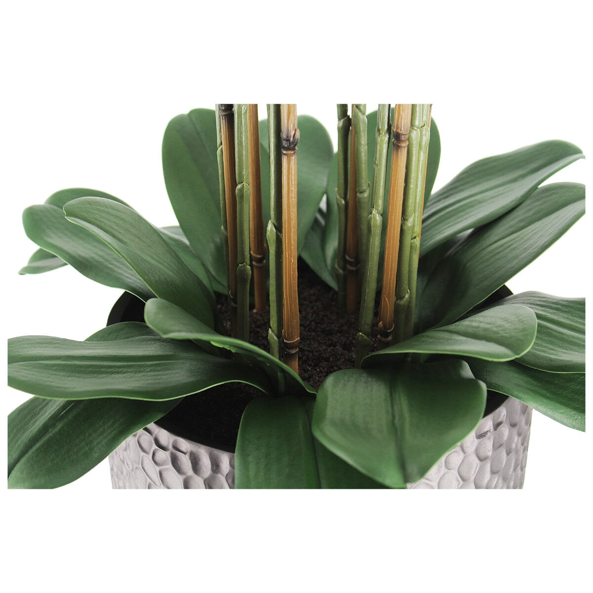 CGH 1.2M White Artificial Phalaenopsis Orchid Arrangement in Modern Planter - SuperSaverAU - view 6