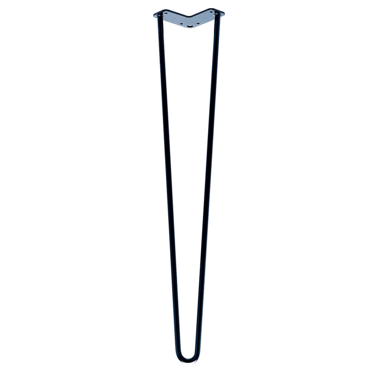 Taskmaster Hairpin Leg - 710mm x 12mm - Solid Steel - Matte Black - SuperSaverAU - view 1