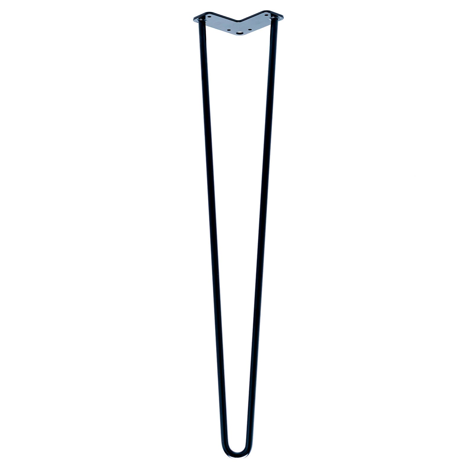 Taskmaster 710 x 12mm Black Hairpin Steel Furniture Leg