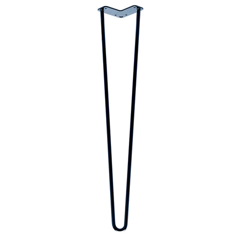 Taskmaster 710 x 12mm Black Hairpin Steel Furniture Leg