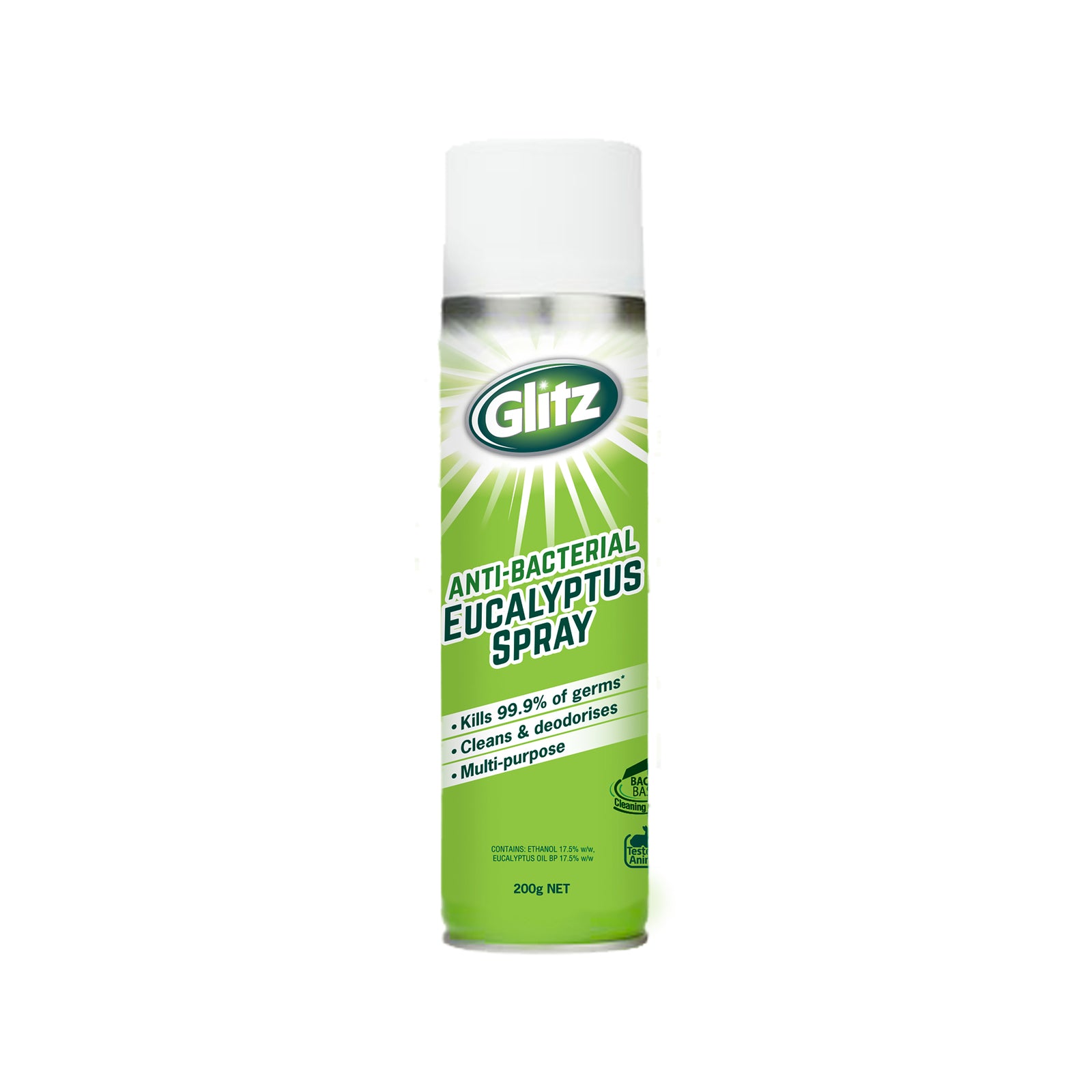 Glitz Antibacterial Eucalyptus Spray 200g - Multi-Surface Cleaner with Eucalyptus Oil