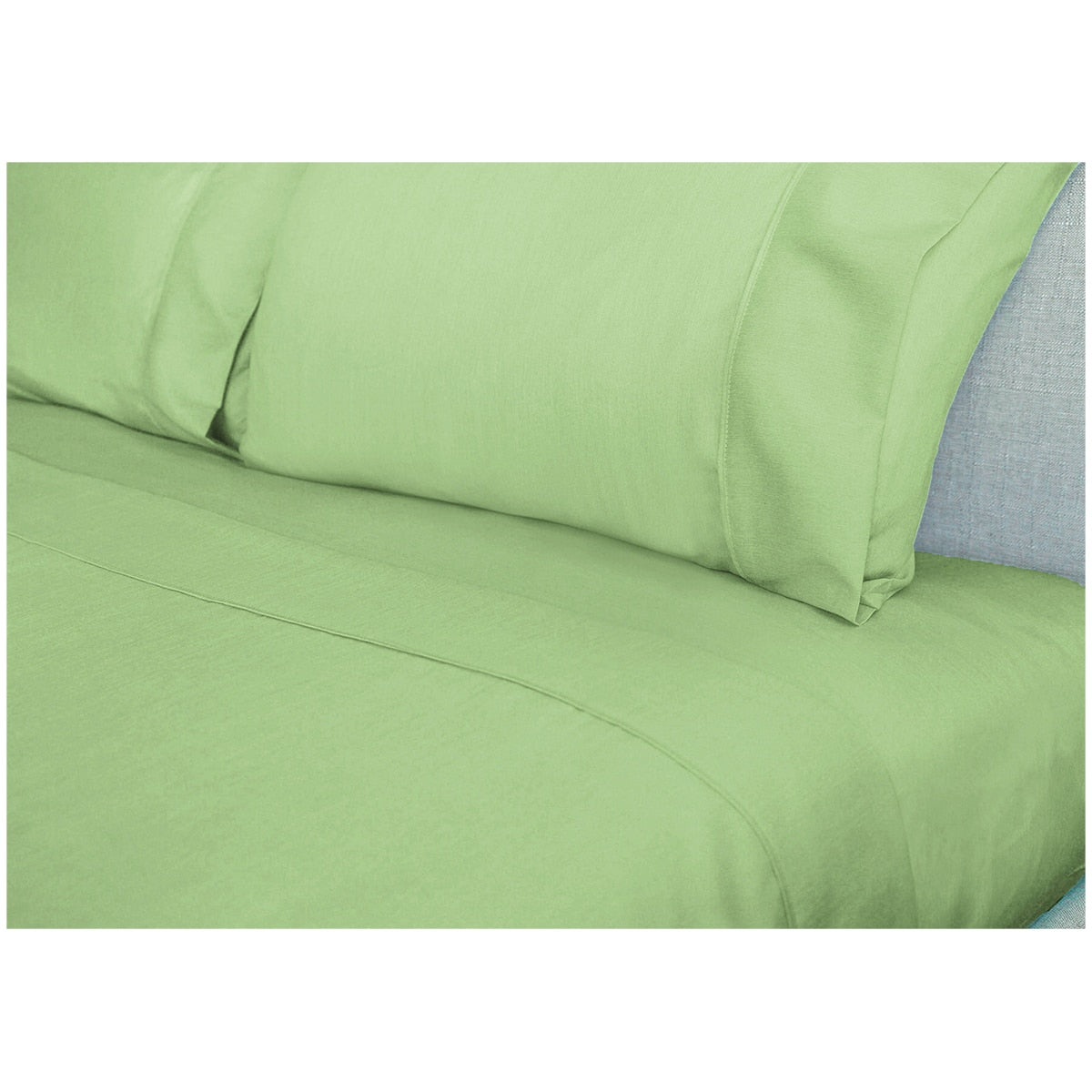 Ramesses 2000 Thread Count Bamboo Queen Sheet Set Avocado - SuperSaverAU - view 2