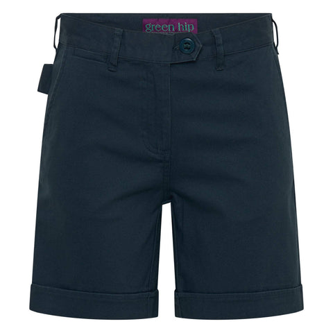 Green Hip Original Shorts Gardener Green Size 8 Women's Cotton Spandex Drill