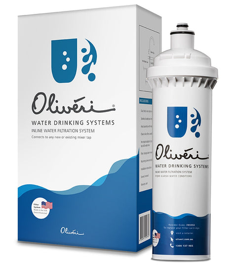 Oliveri Inline Water Filtration System Cartridge - 5 Micron - Vertical or Horizontal Install - FS5050