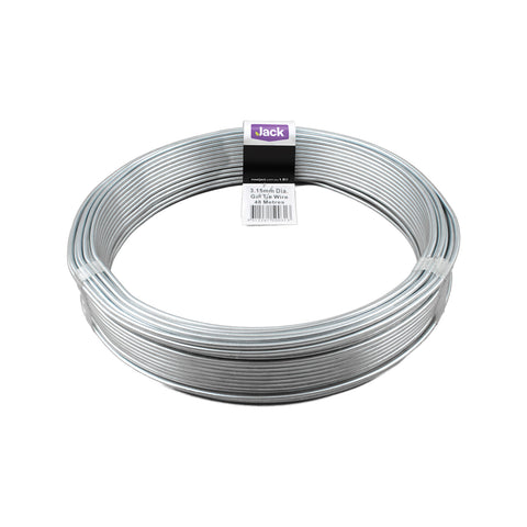 Jack 3.15mm x 48m Galvanised Steel Tie Wire 3kg Coil
