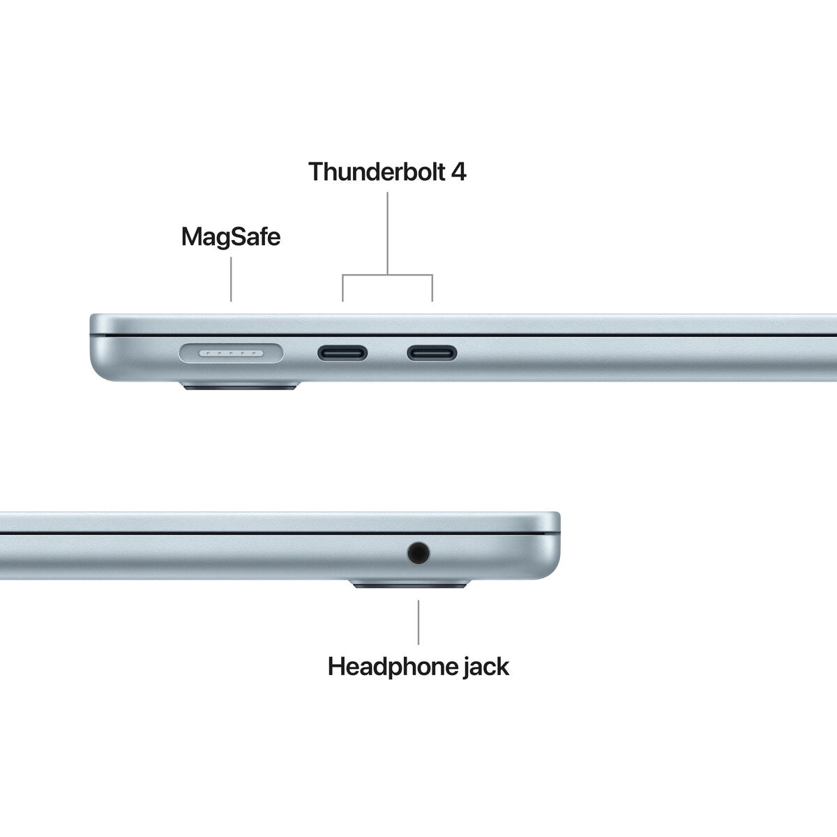 Apple MacBook Air 13 Inch M4 Chip 10 Core CPU 10 Core GPU 16GB 512GB SSD Sky Blue Liquid Retina Display 18H Battery Life Thunderbolt 4 Ports MagSafe Charging Port Headphone Jack Wi-Fi 6E Bluetooth 5.3 - SuperSaverAU - view 7