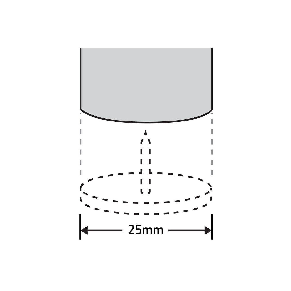 Surface Gard 25mm Brown Round Castor Cup Carpet Base - 4 Pack