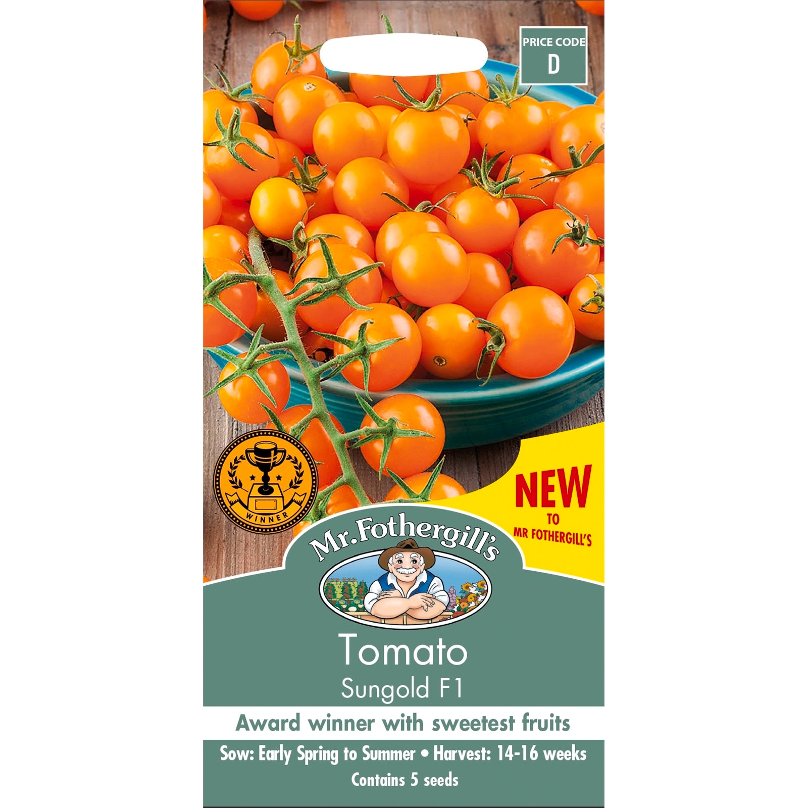 Mr Fothergill's F1 Sungold Tomato Seeds
