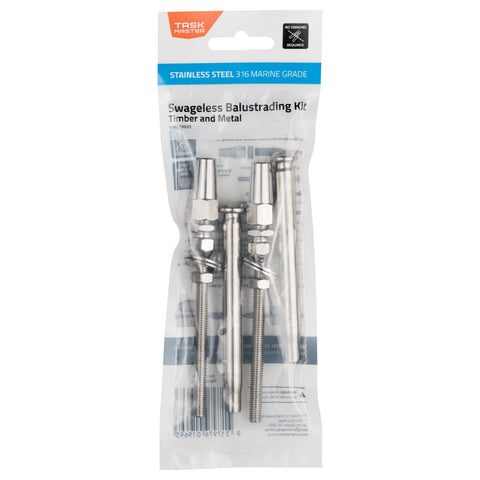 Taskmaster 316 Stainless Steel Swageless Timber & Metal Balustrading Kit