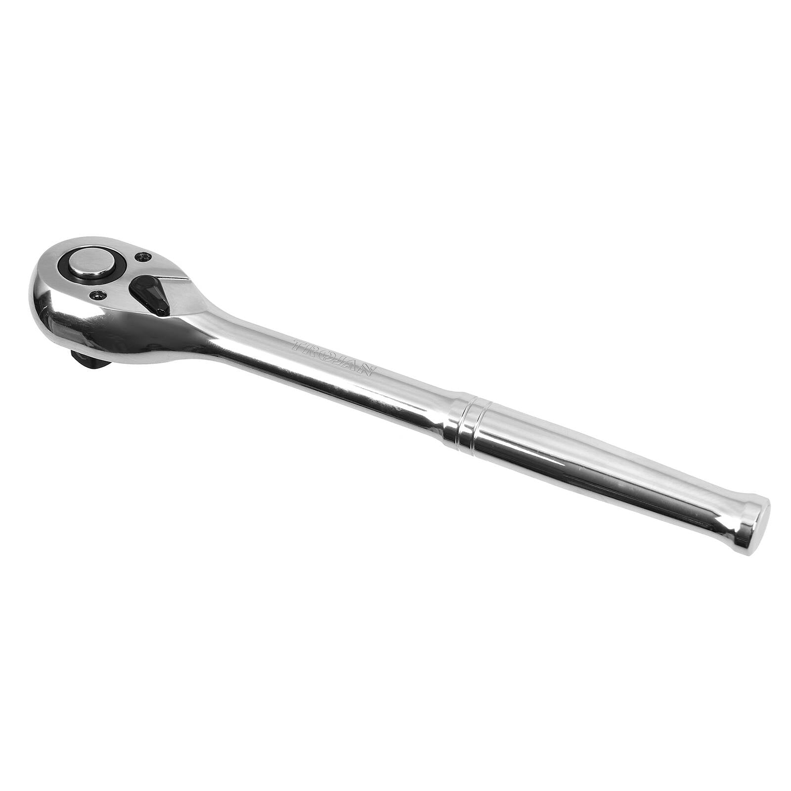 Trojan 1/2" Drive Ratchet, 72 Tooth Reversible Chrome Vanadium