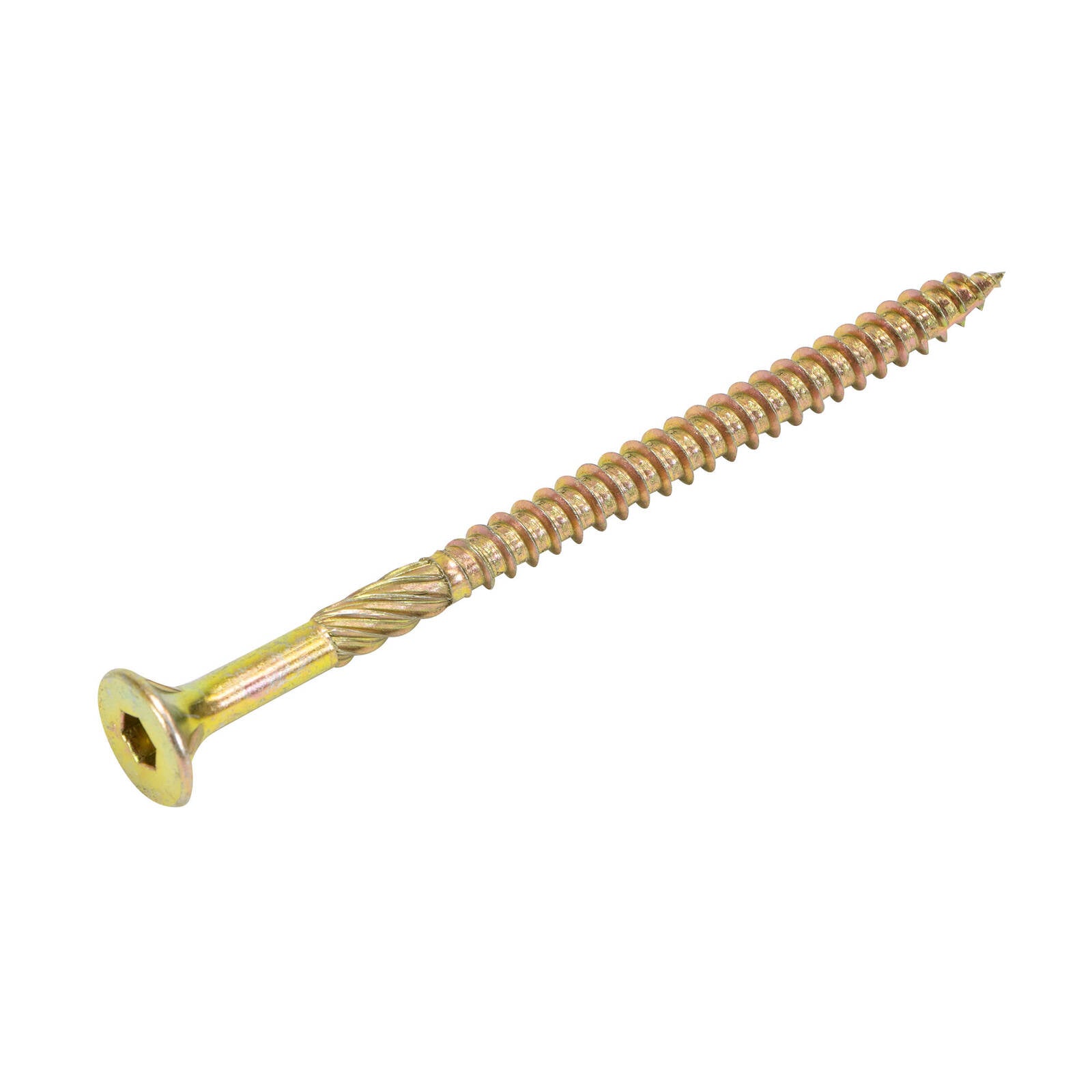 Titan 14g x 100mm Zinc Gold Bugle Head Timber Batten Screw - 100 Pack