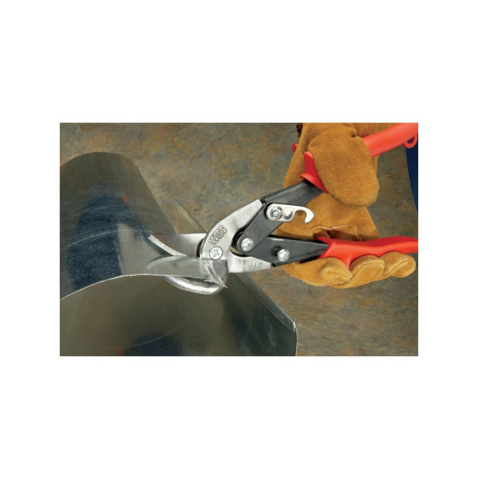 Crescent Wiss 235mm Offset Left Cut Aviation Snips with CNC-Serrated Blades