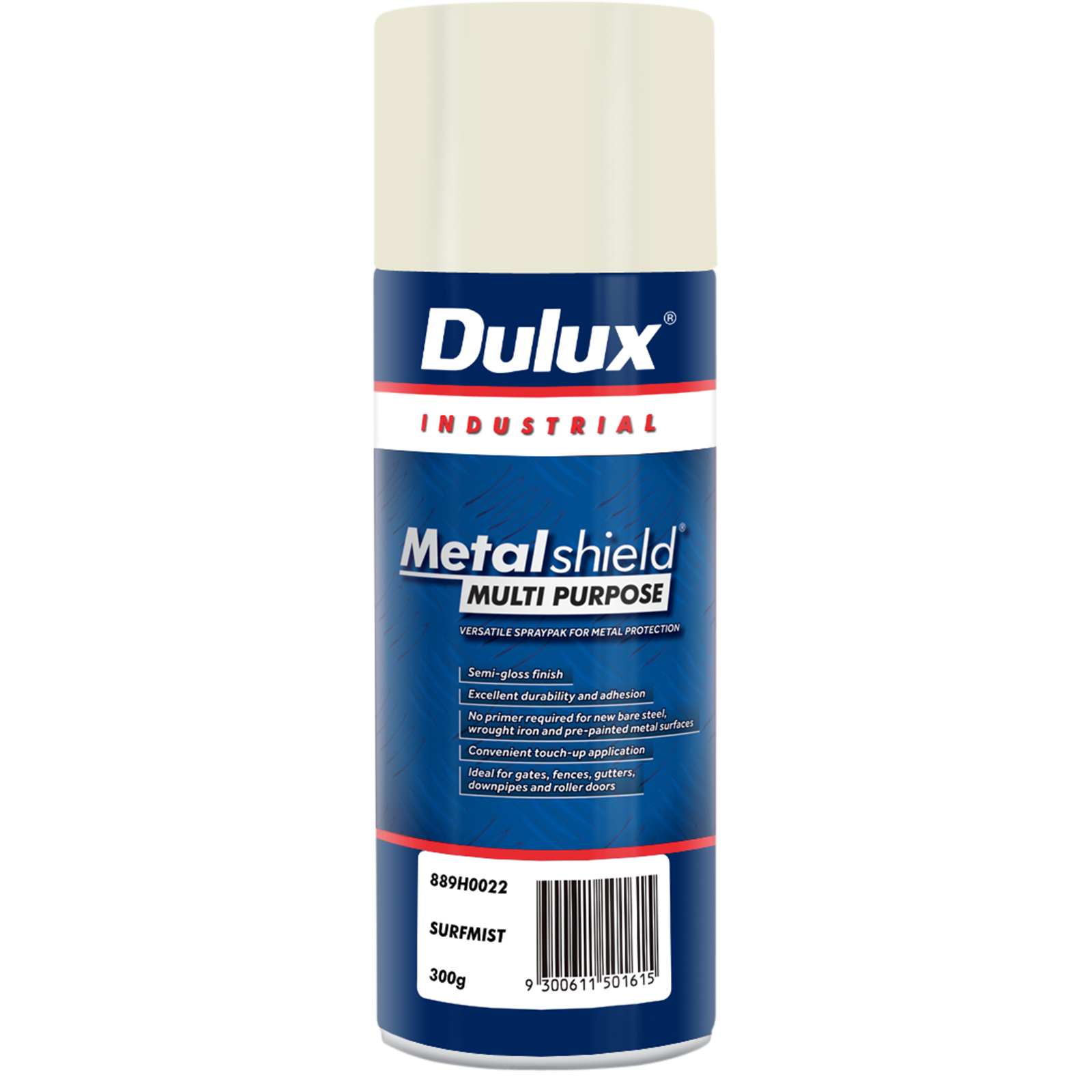 Dulux Metalshield 300g Multipurpose Spray Paint Surfmist - Metal Protection