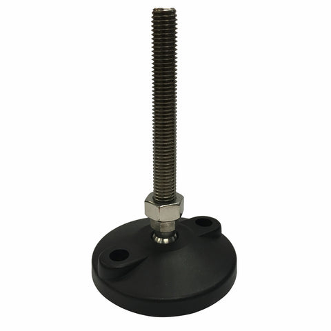 Easyroll 80mm Round Adjustable Foot With 100mm M12 Bolt