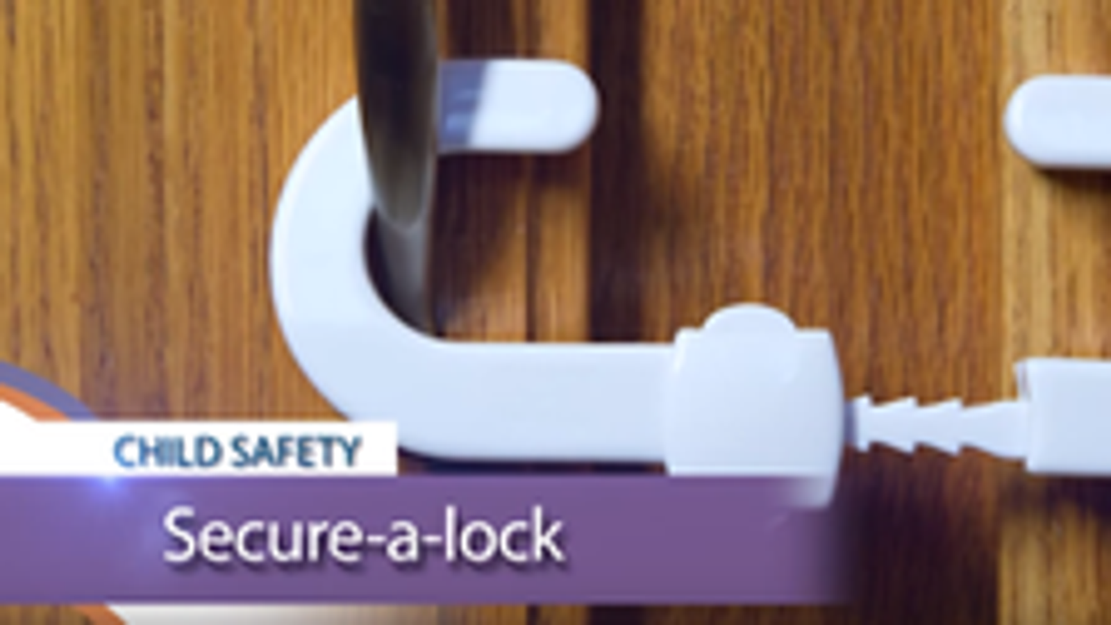 Dreambaby Child Safety Secure-A-Lock Cabinet Lock, White ABS