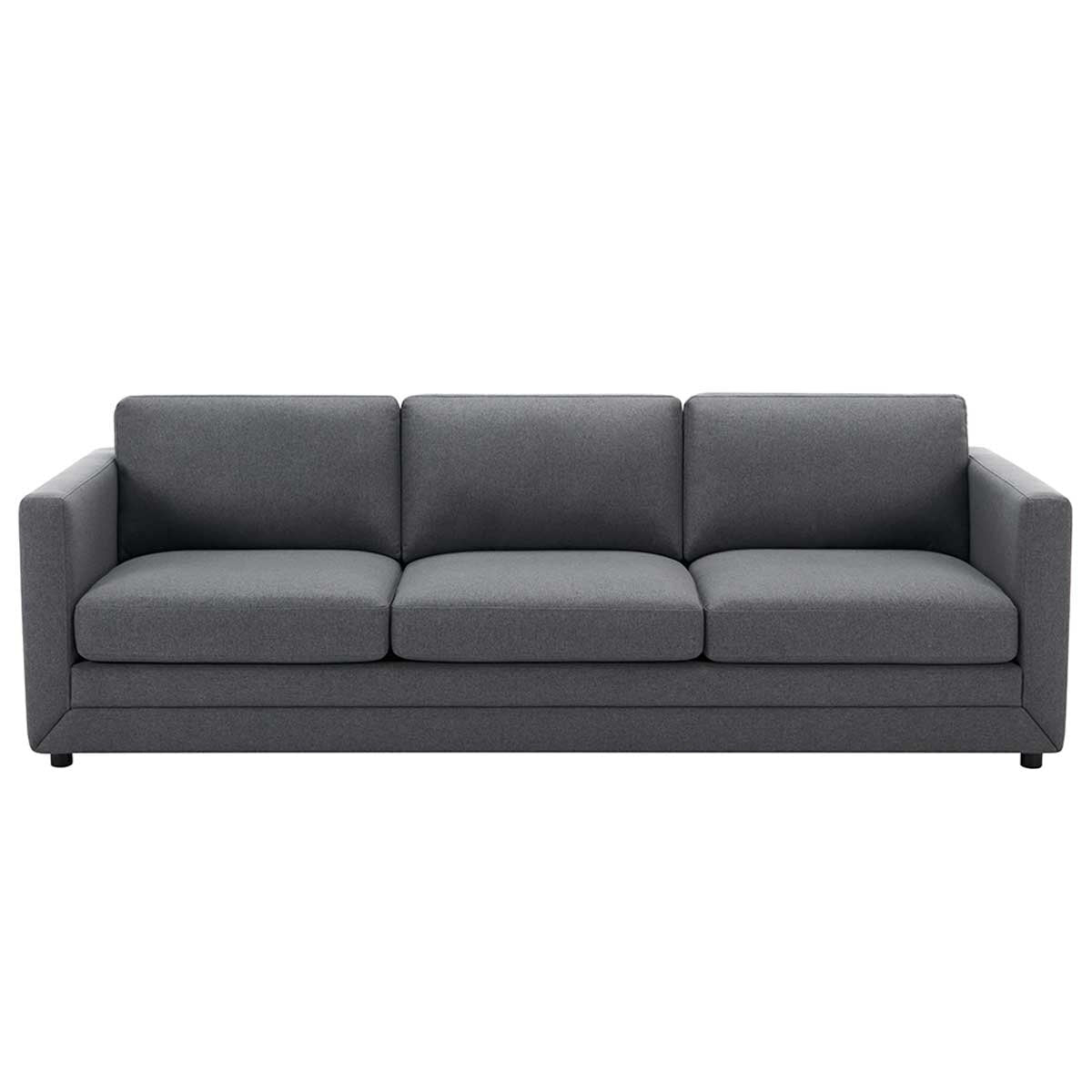 Fresh Industries 3 Seater Fabric Sofa with Loose Seat & Back Cushions, 150 kg Capacity per Seat - SuperSaverAU - view 2
