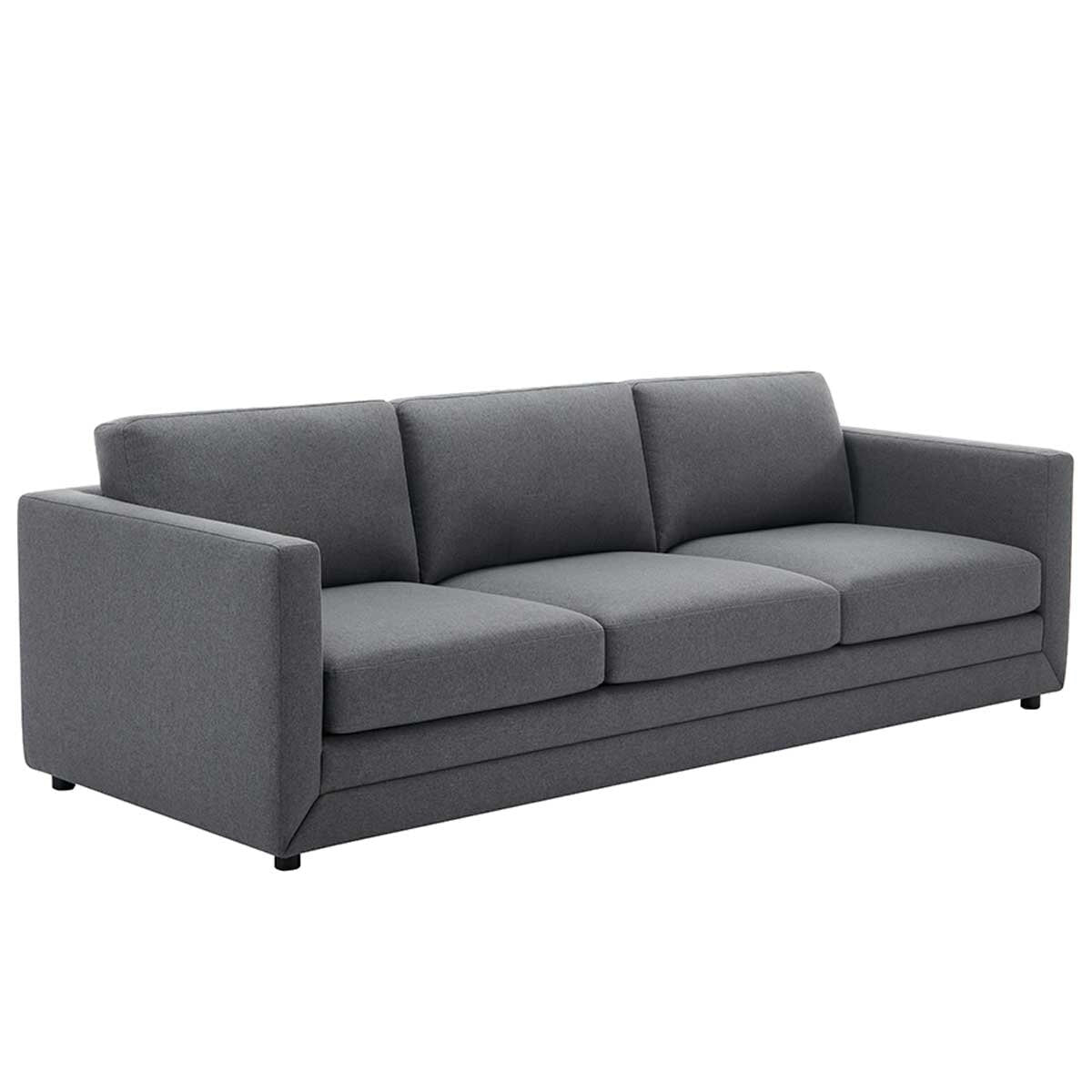 Fresh Industries 3 Seater Fabric Sofa with Loose Seat & Back Cushions, 150 kg Capacity per Seat - SuperSaverAU - view 3