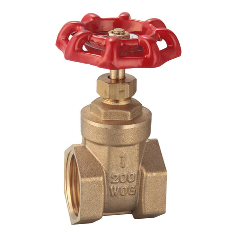 Kinetic 25mm Brass Universal Thread Gate Valve, Lead Free Brass, Non-Rising Stem