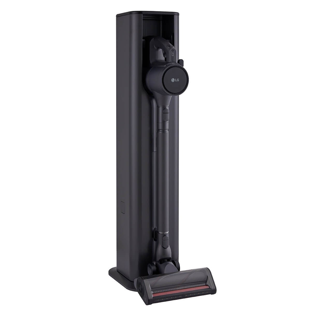 LG CordZero stick vacuum cleaner - 220W suction, auto-emptying tower, dual battery pack, graphite - A9L-TOWER2