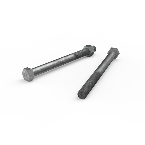 Zenith M16 x 200mm Hot Dip Galvanised Hex Head Bolts and Nuts Each - SuperSaverAU - view 1