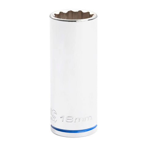 Kincrome 18mm Deep Socket - Chrome Vanadium Steel - Rust Resistant - SuperSaverAU - view 1