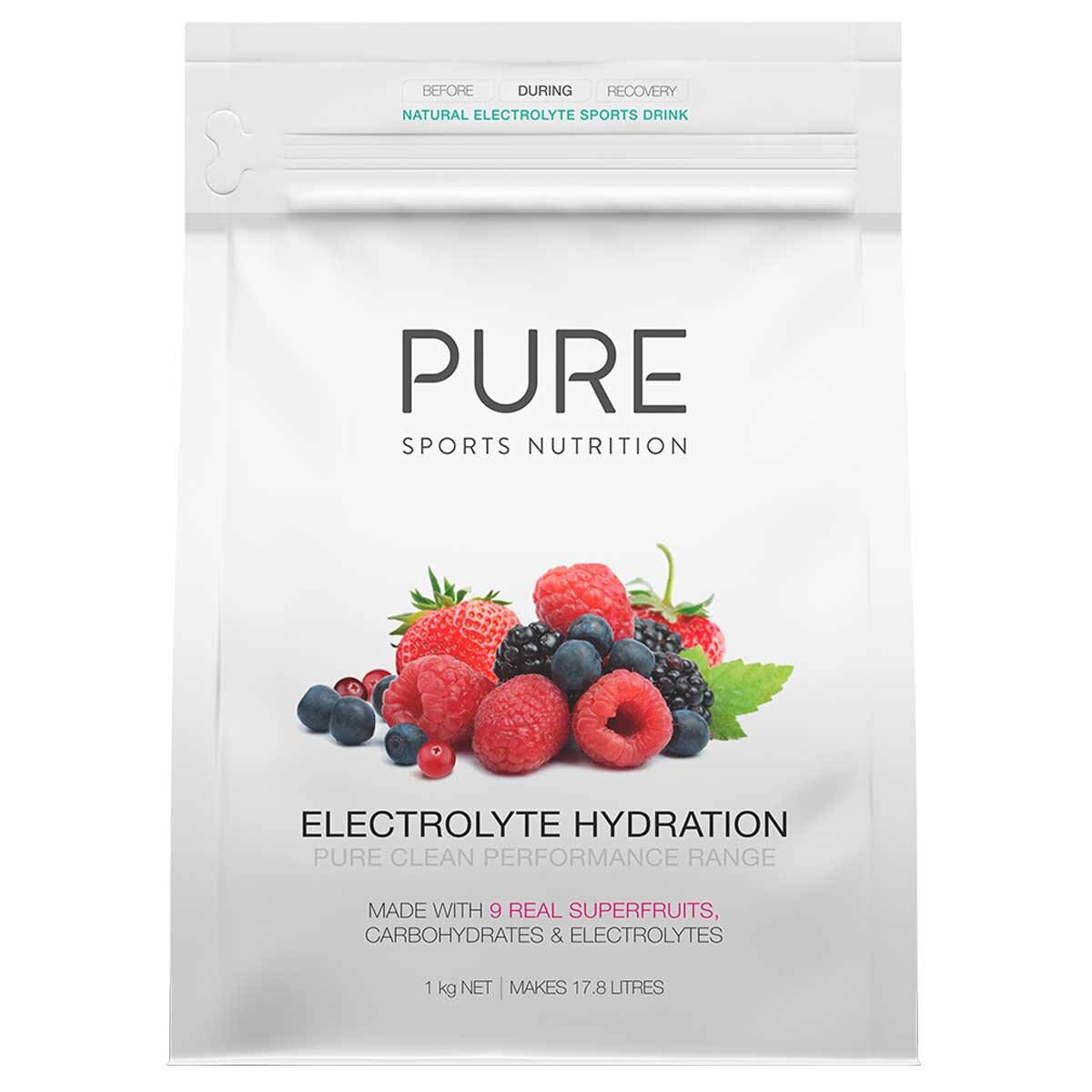 PURE Sports Nutrition Electrolyte Hydration Superfruits 1kg - SuperSaverAU - view 1