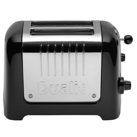 Dualit 2 Slot Lite Toaster DU26208 Black | High Wattage, Extra Wide Slots, Perfect Toast Technology, Bagel & Defrost Functions - SuperSaverAU - view 1