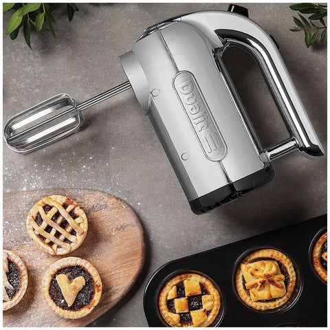 Dualit Hand Mixer 400W DU89360 Powerful 4-Speed Kitchen Tool with Flat Beaters, Dough Hooks, and Balloon Whisk - SuperSaverAU - view 1