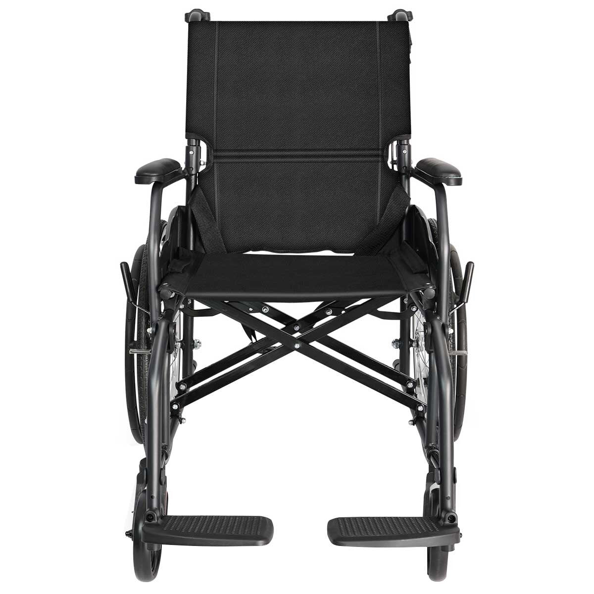 Altus Lightweight Folding Self Propelled Wheelchair 20 Inch Wheel Black - SuperSaverAU - view 2
