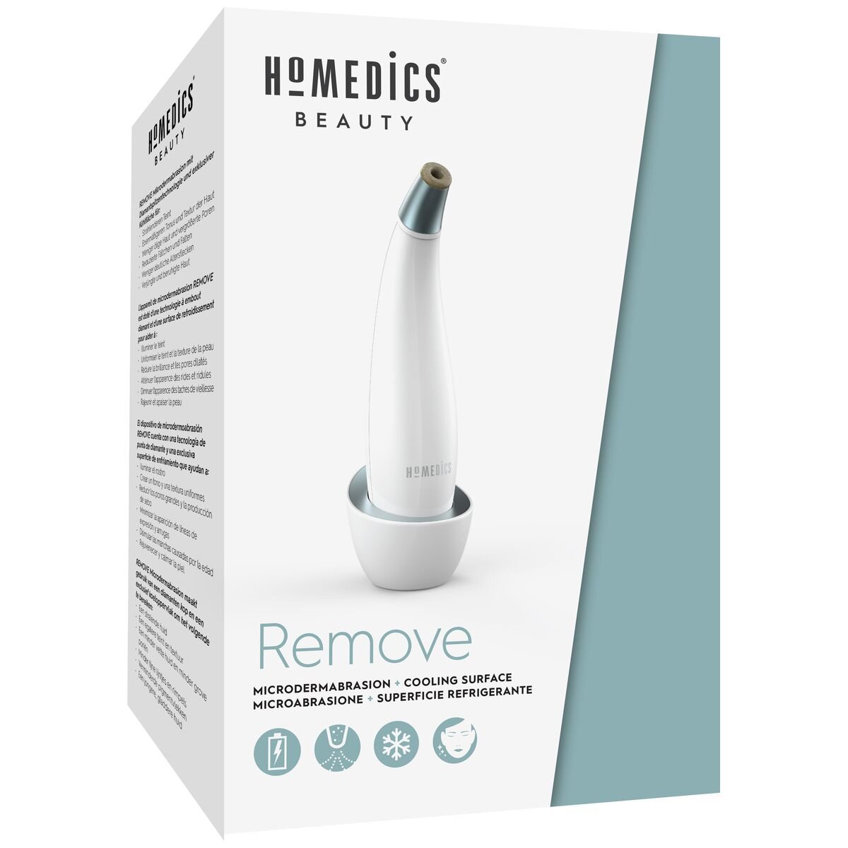 HoMedics Radiance microdermabrasion exfoliator - cooling function - dual diamond tips - MD-1000-AU
