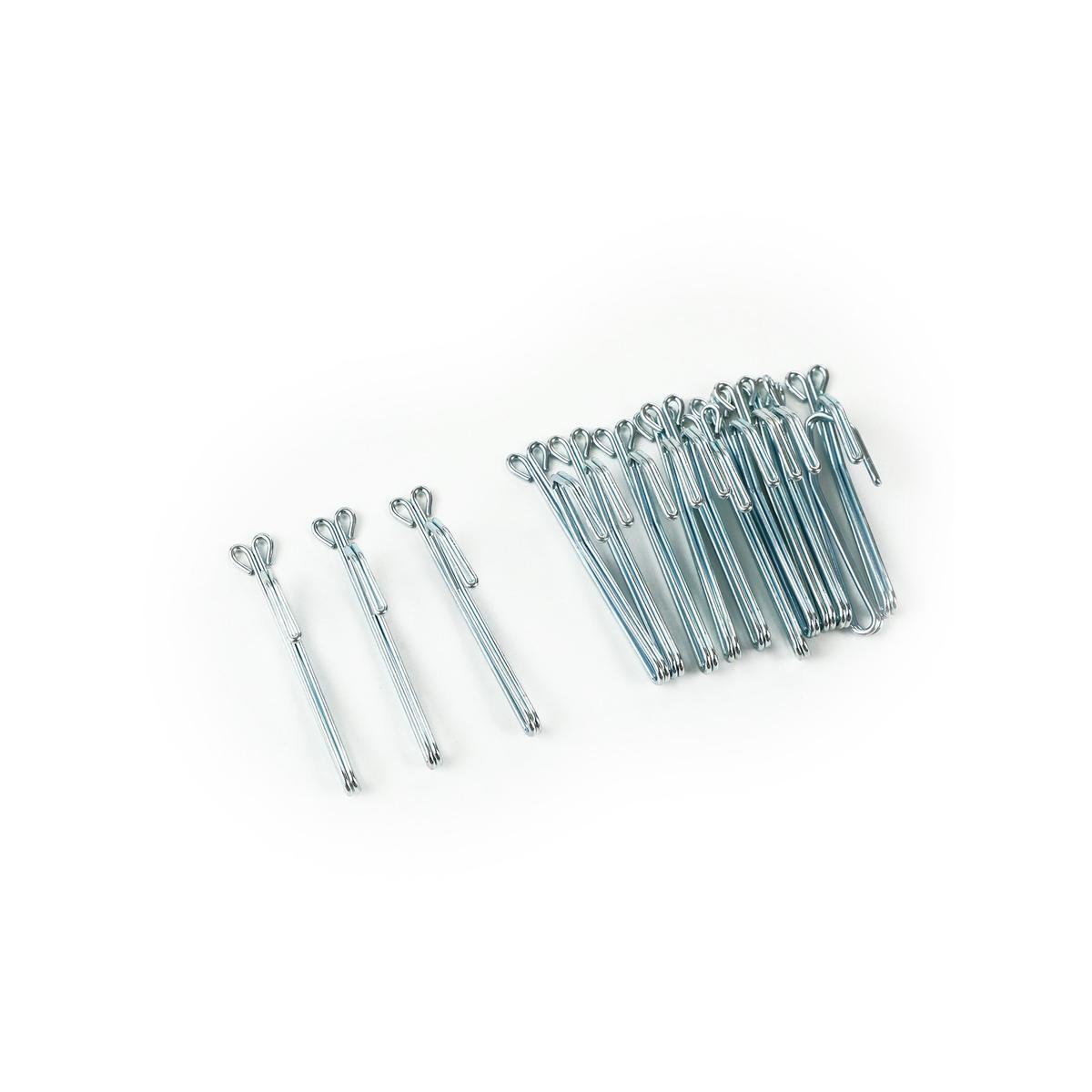Windoware Slip in Curtain Hook - 13mm - Shiny Metal - Zinc - 14 Pack - SuperSaverAU - view 1
