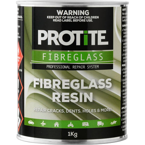 Protite Fibreglass Resin 1kg - Strong Adhesion - Low Styrene Emission - SuperSaverAU - view 1