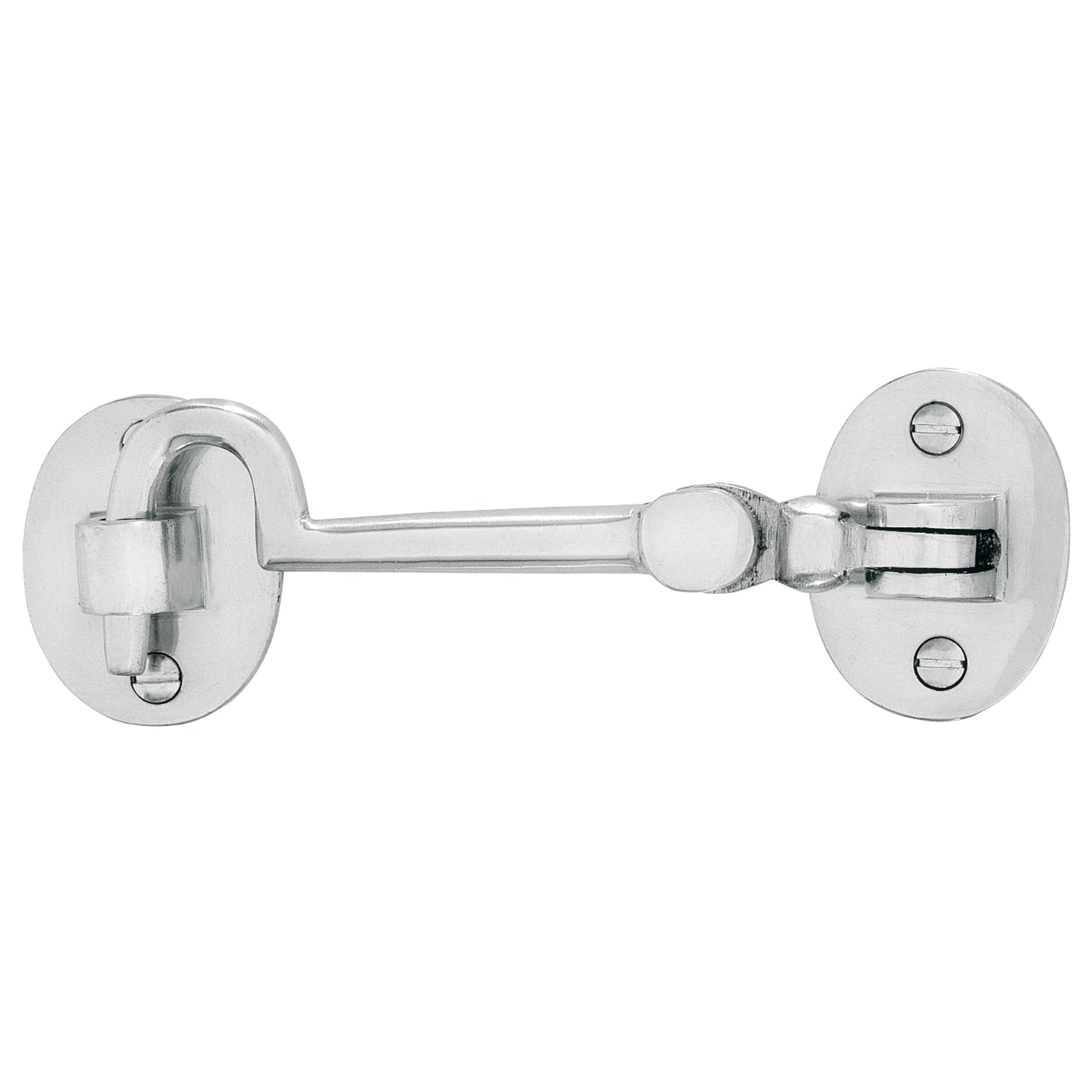 Delf Silent Pattern Cabin Hook 100mm Satin Chrome - Solid Brass