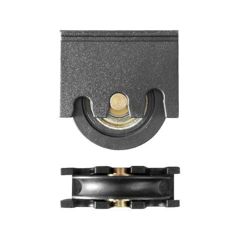 Rolltrak Adjustable Plastic Carriage and Acetal Roller, Patio Door, Black