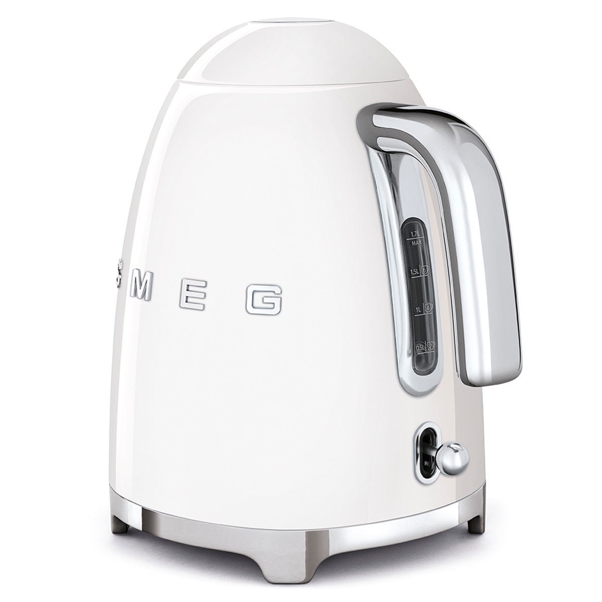 Smeg 50s Retro Style 1.7L Electric Kettle - White, Fast Boil, Auto Switch-Off - KLF03WHAU