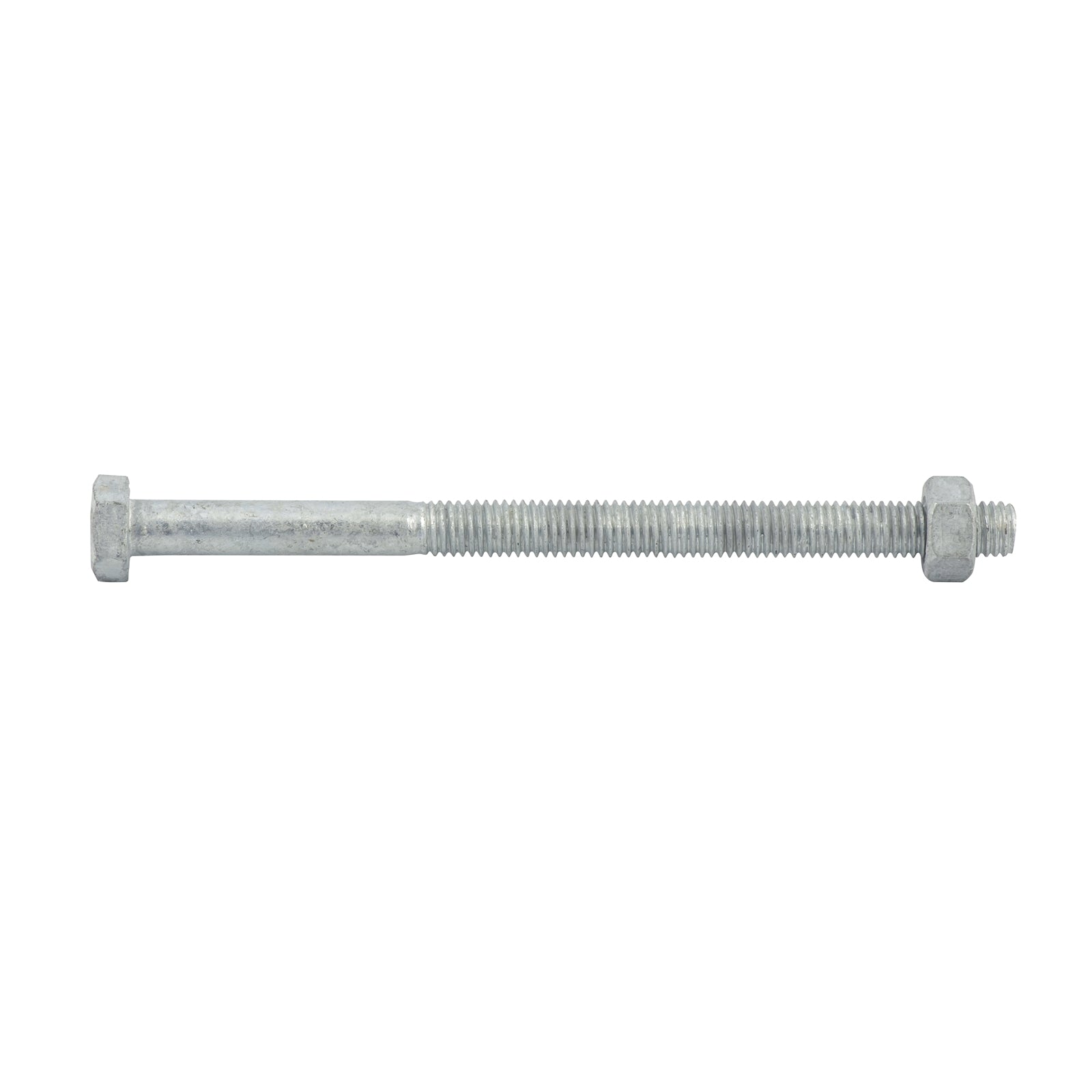 Zenith M8 x 120mm Hot Dip Galvanised Hex Head Bolt & Nut - 4.6 Grade Steel