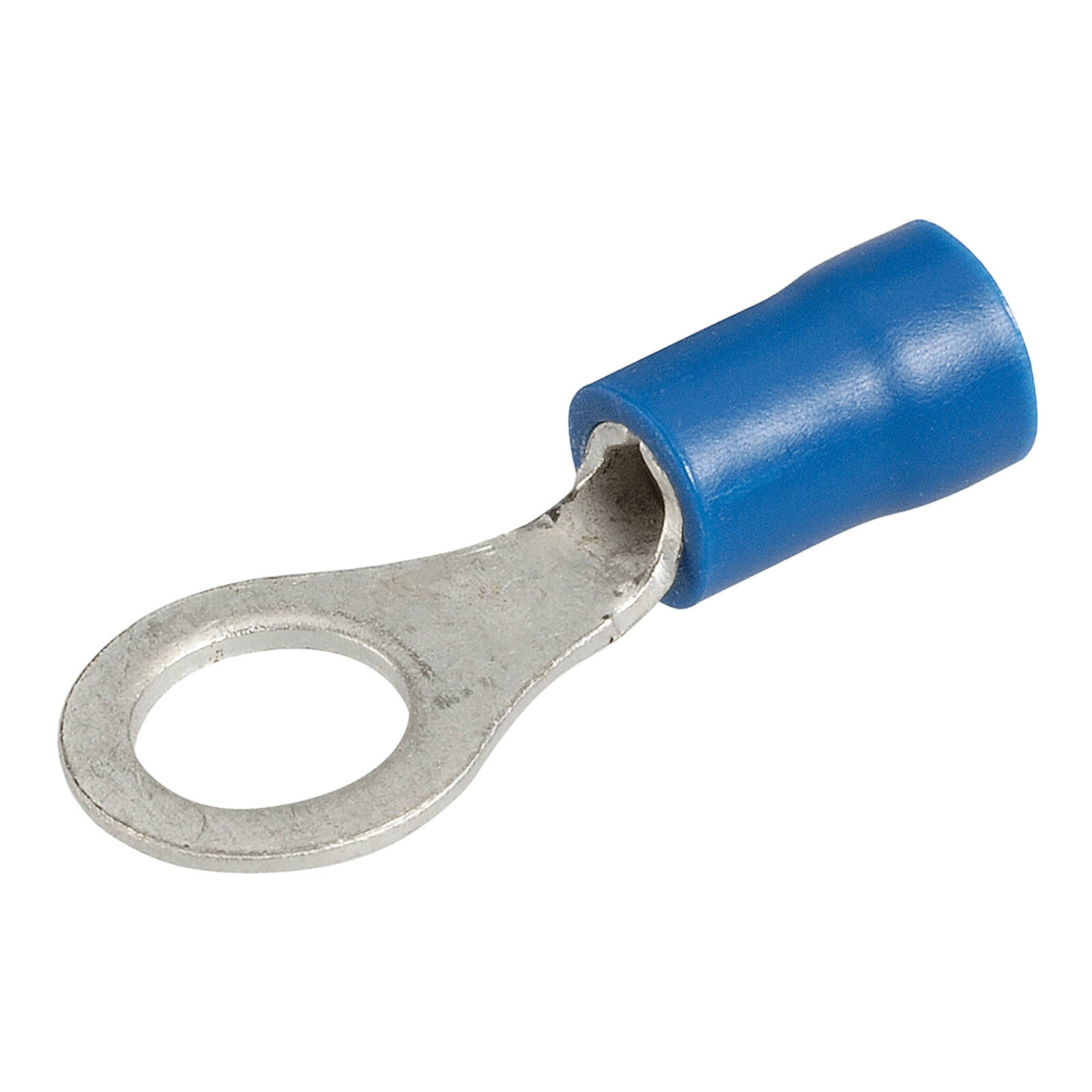 Narva 4mm Blue Flared Vinyl Insulated Ring Terminals, 6.3mm Eye, 20 Pack