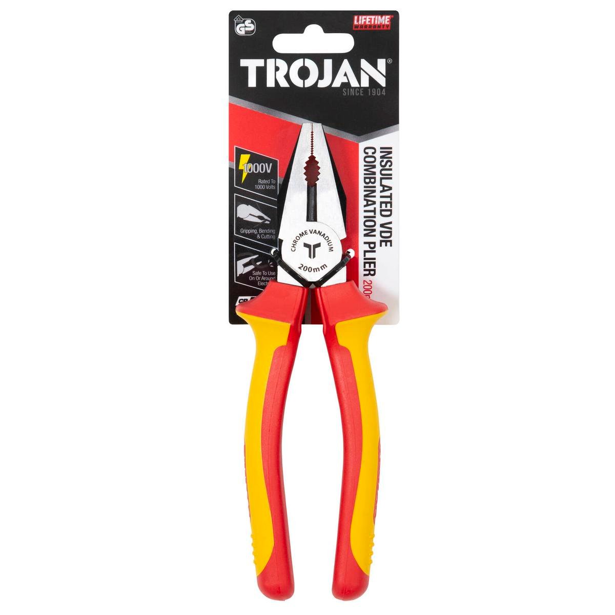 Trojan 200mm VDE Combination Plier CRV